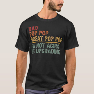 Camiseta Papai Vovô Vovô Ótimo Vovô Vovô Estou Atualizando