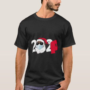 Camiseta papais noeis 2020 com máscara negra afro-americana