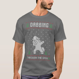 Camiseta Papais noeis A Esconderem-Se Através Do Gif De Nat