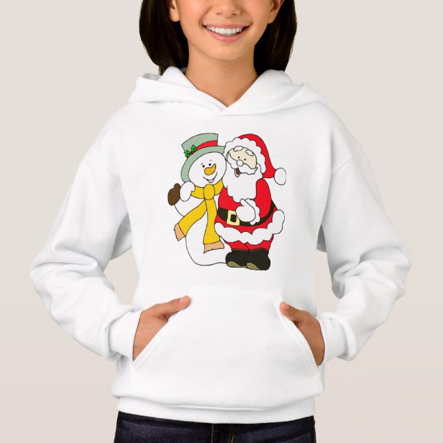 Camiseta Papais noeis abraça boneco de neve (Frente)