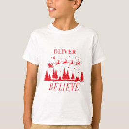 Camiseta Papais noeis acreditam no Natal clássico e elegant