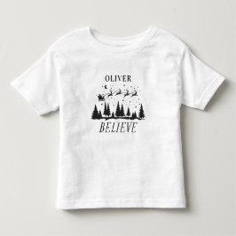 Camiseta Papais noeis acreditam no Natal preto tradicional