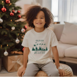 Camiseta Papais noeis acreditam no Natal verde tradicional