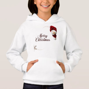 Camiseta Papais noeis Adoráveis Feliz Garota de Natal Pullo