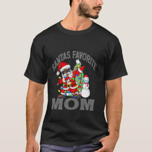 Camiseta Papais noeis Afro-Americanos Favoritos Mãe Christm