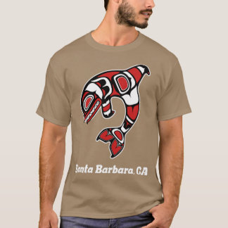 Camiseta Papais noeis Americanos Barbara CA Tribal Orca Kil