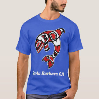 Camiseta Papais noeis Americanos Barbara CA Tribal Orca Kil
