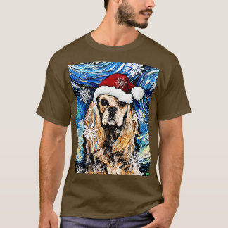 Camiseta Papais noeis Americanos do Cocker Spaniel