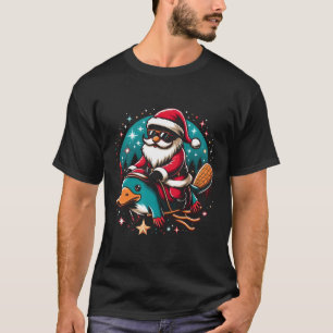 Camiseta Papais noeis Andando as cores do tema de Natal do 