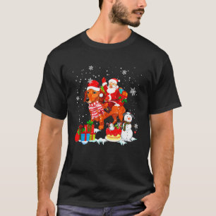 Camiseta Papais noeis Andando Dachshund Snowman Natal Pajam