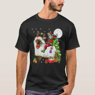 Camiseta Papais noeis Andando Reindeer Himalaia Árvore de N