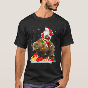 Camiseta Papais noeis Andando Urso Névoa Papais noeis de N