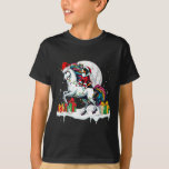 Camiseta Papais noeis Appenzeller Sennenhund montando Crist<br><div class="desc">Papais noeis Appenzeller Sennenhund Cantando Proprietário de Natal na Unicórn</div>