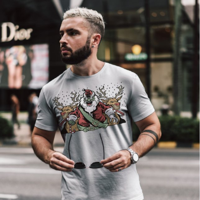 Camiseta Papais noeis Assustadores Anti-Natal (Criador carregado)