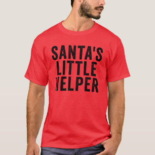 Camiseta Papais noeis Auxiliares Crianças de Natal Santas H