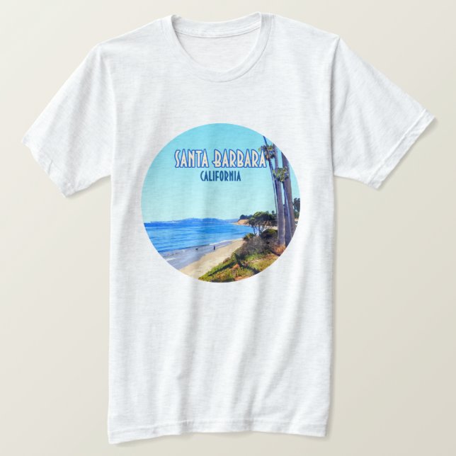 Camiseta Papais noeis Barbara California Butterfly Beach Mo (Frente do Design)