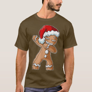 Camiseta Papais noeis Batidos Pão de Gengibre Homem Natal E