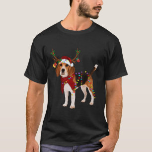 Camiseta Papais noeis Beagle Reindeer - presentes de Natal 