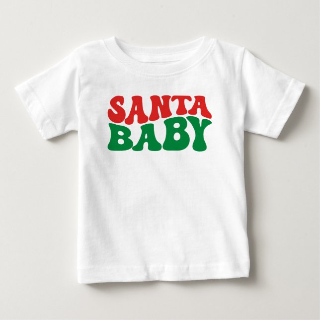 Camiseta Papais noeis Bebê, Natal (Frente)