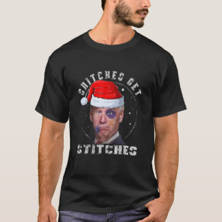 Camiseta Papais noeis Biden Espingam Pedras Engraçadas No N