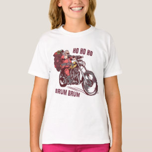 Camiseta Papais noeis Biker Figurino de Natal para Convite