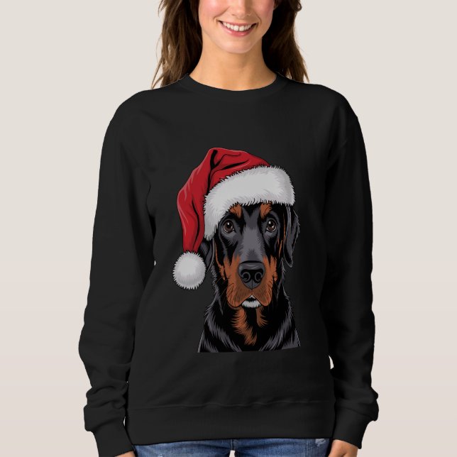 Camiseta Papais noeis Black Lab Christmas Dog Labrador Love (Frente)