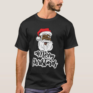 Camiseta Papais noeis Black Winking Felizes Afro-americanos