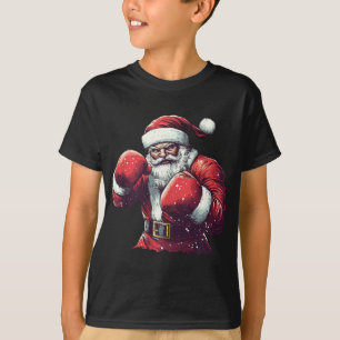 Camiseta Papais noeis Boxin Lover Mma Muay Thai Boxer Natal