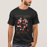 Camiseta Papais noeis Boxing Reindeer Ugly Christmas Sweate<br><div class="desc">Papais noeis Boxing Reindeer Ugly Christmas Sweater</div>