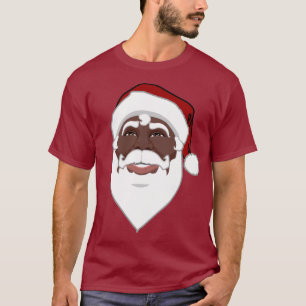 Camiseta papais noeis Camisas Afro-Americanas Sant