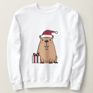 Camiseta Papais noeis Capybara Holiday