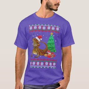 Camiseta Papais noeis Carreados Dragão Natal Feio Xmas Répt