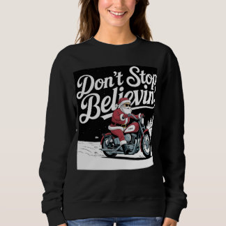 Camiseta Papais noeis cavalgando na camisola de Natal
