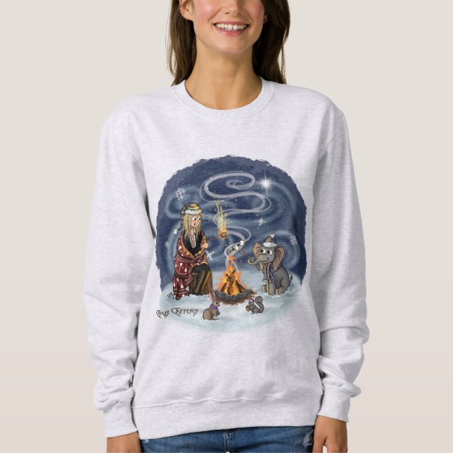 Camiseta Papais noeis Chris e Wilbur Sleigh Ride Fireside A (Frente)