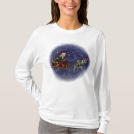 Camiseta Papais noeis Chris & Wilbur Sleigh Ride Women Long