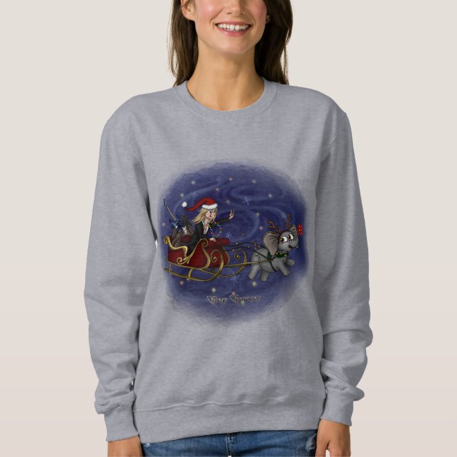 Camiseta Papais noeis Chris & Wilbur Sleigh Ride Women's (Frente)