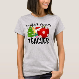 Camiseta Papais noeis Coloridos Favoritos Professor Festivo
