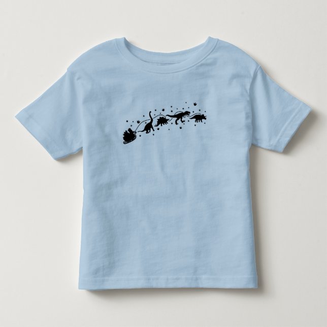 Camiseta Papais noeis com dinossauros (Frente)