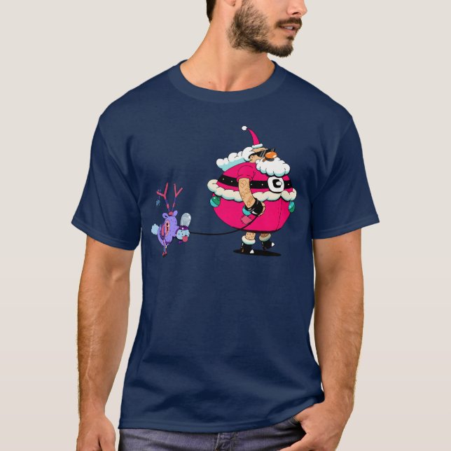 Camiseta papais noeis com retro (Frente)
