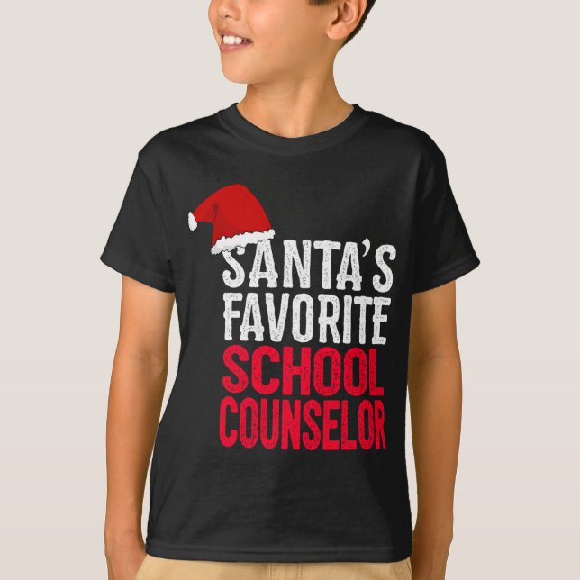 Camiseta Papais noeis Conselheiro Escolar Favorito G Natal  (Frente)