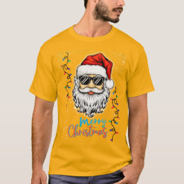 Camiseta Papais noeis cósmicos desejando Feliz Natal