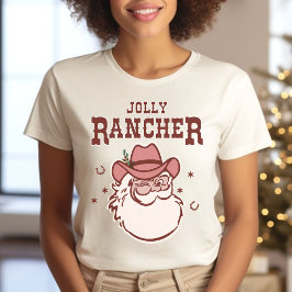 Camiseta Papais noeis Cowboy Rancher Natal