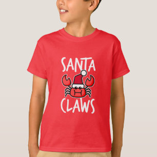 Camiseta Papais noeis Crabby Garram Crianças de Natal