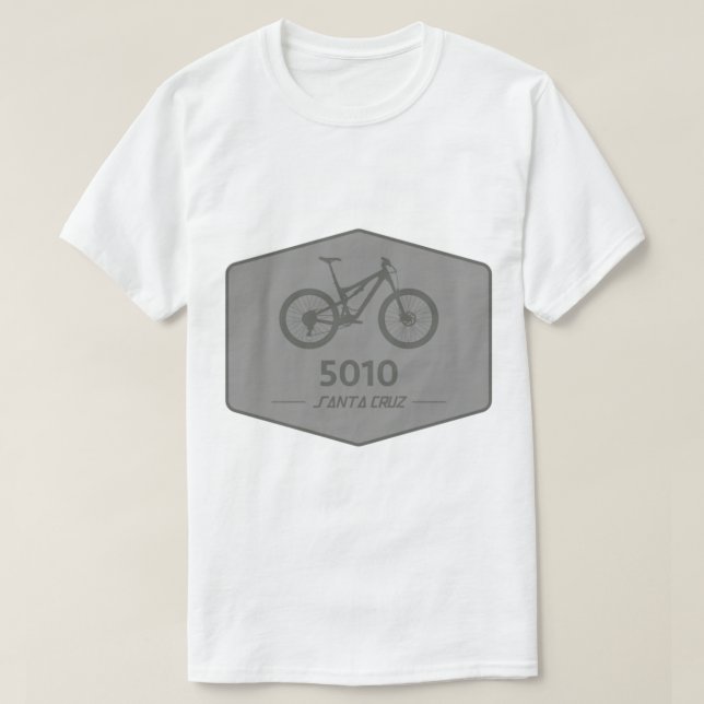 Camiseta papais noeis Cruz 5010 Mountain Bike - Cinzas (Frente do Design)
