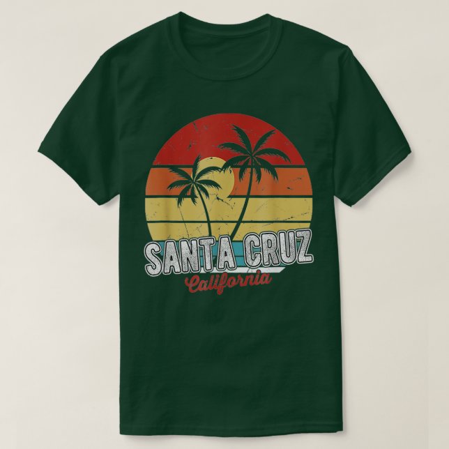Camiseta Papais noeis Cruz California 70s — Retro de surfe  (Frente do Design)