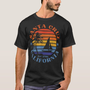 Camiseta Papais noeis Cruz California Beach Sailboat Summer