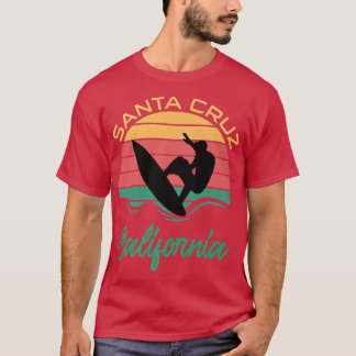 Camiseta Papais noeis Cruz California CA Retro Vintage Surf