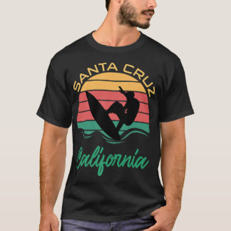 Camiseta Papais noeis Cruz California CA Retro Vintage Surf