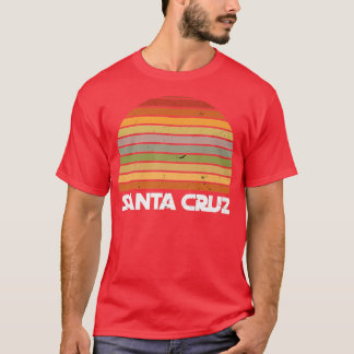 Camiseta Papais noeis Cruz California CA Retro Vintage Surf