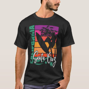 Camiseta Papais noeis Cruz California Retro Sunset Beach Su